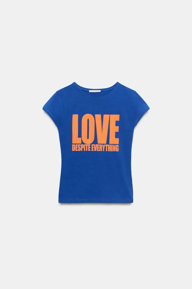 Short Sleeve Slogan T-Shirt – image 4