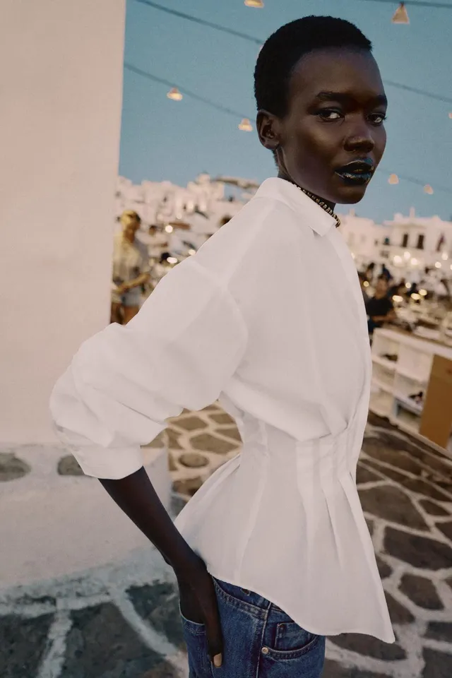 Pleated Poplin Shirt – image 4