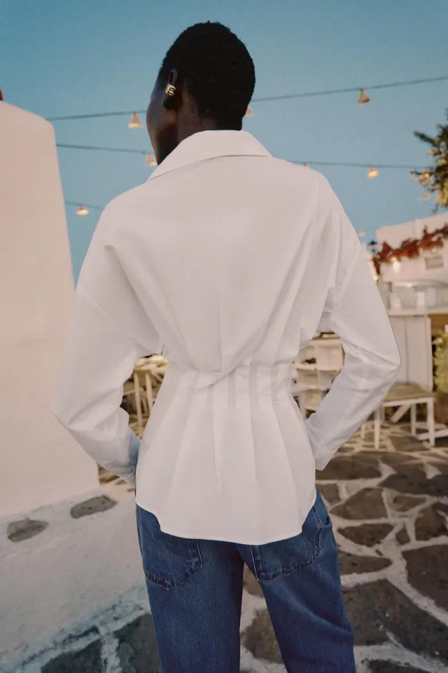 Pleated Poplin Shirt – image 5