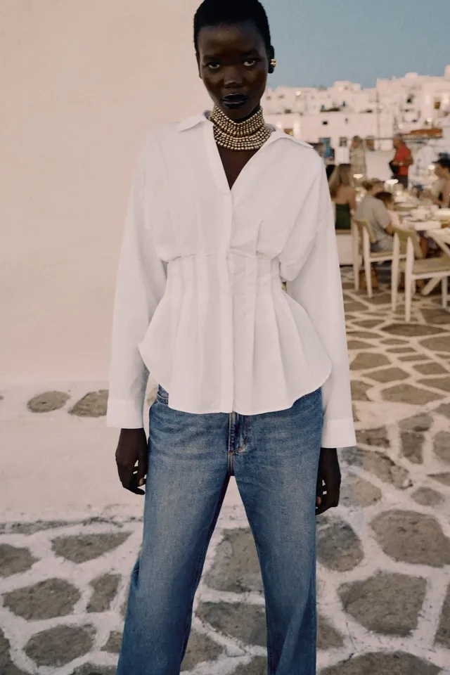 Pleated Poplin Shirt – image 6