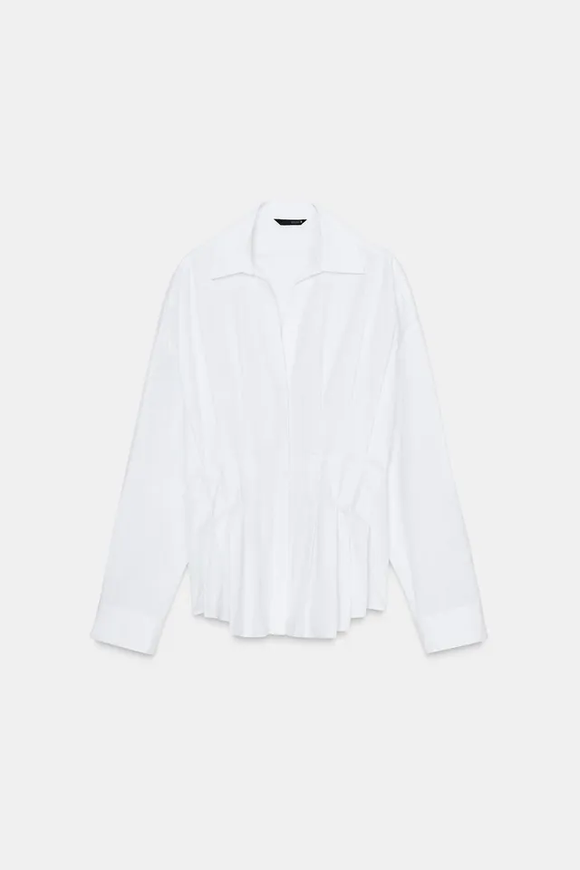 Pleated Poplin Shirt – image 7