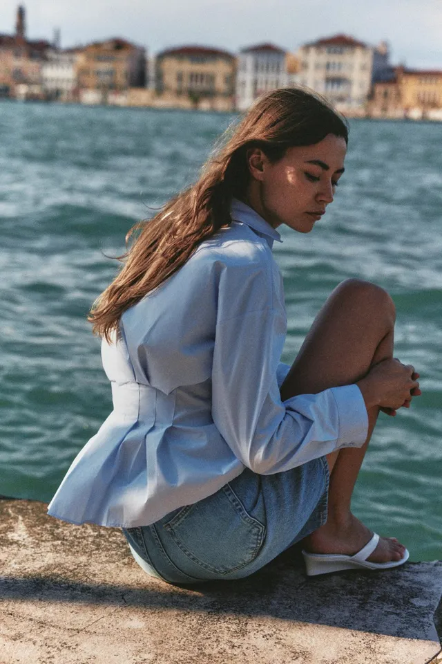Pleated Poplin Shirt – image 4
