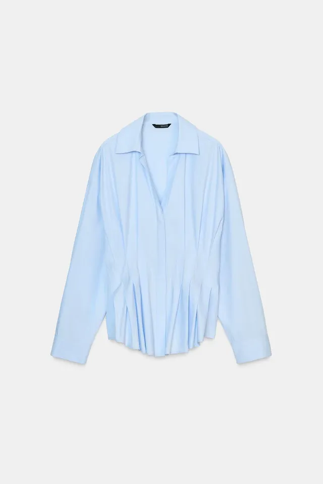 Pleated Poplin Shirt – image 6