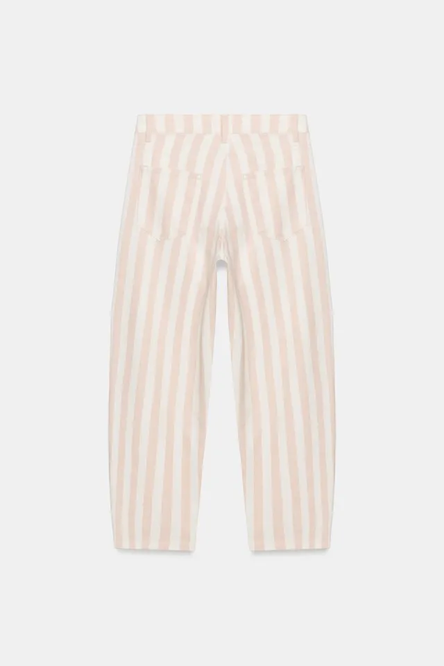 ZW Collection Tapered Mid-Waist Striped Jeans – image 6