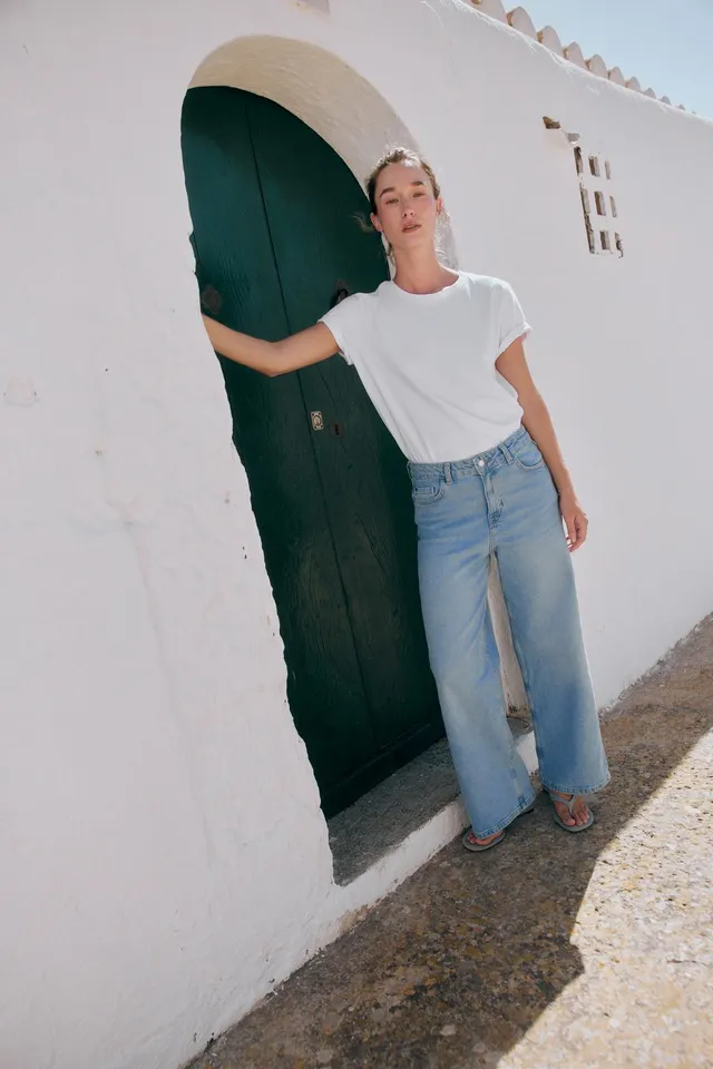 JEANS Z1975 CULOTTE COMFORT بخصر عالٍ