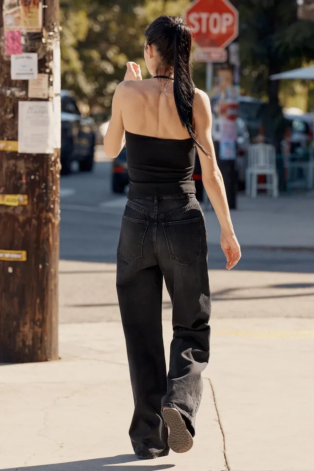 JEANS TRF EXTRA WIDE LEG خصر عالي ستايل ممزّق – صورة 5