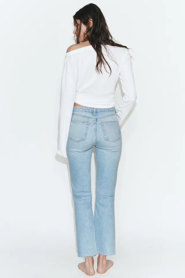 High-Waist Cropped Flare Jeans – image 5
