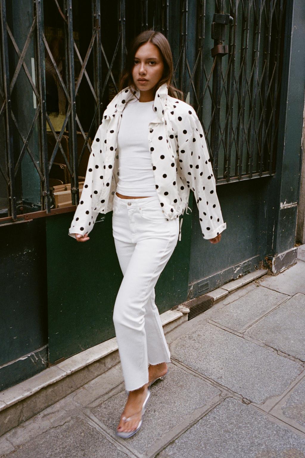 High-Waist Cropped Flare Jeans