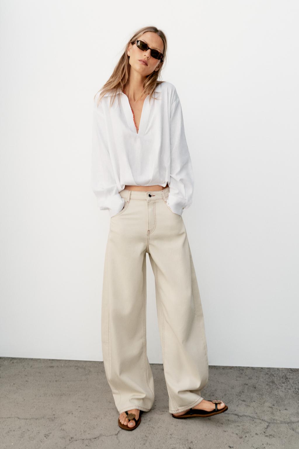 Mid-Waist Barrel Jeans
