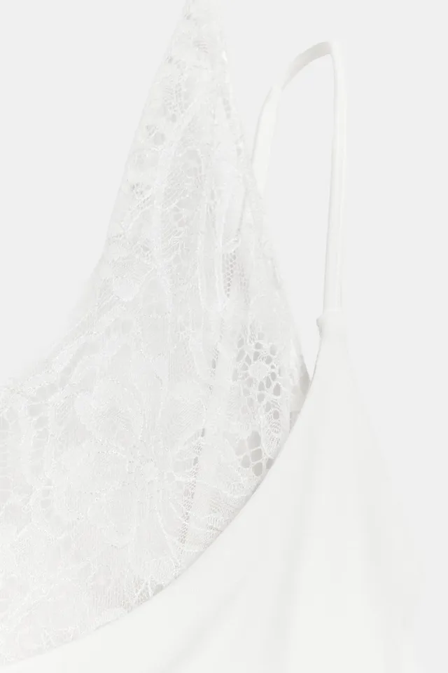 Halter Top with Lace Trim and Thin Straps – image 8