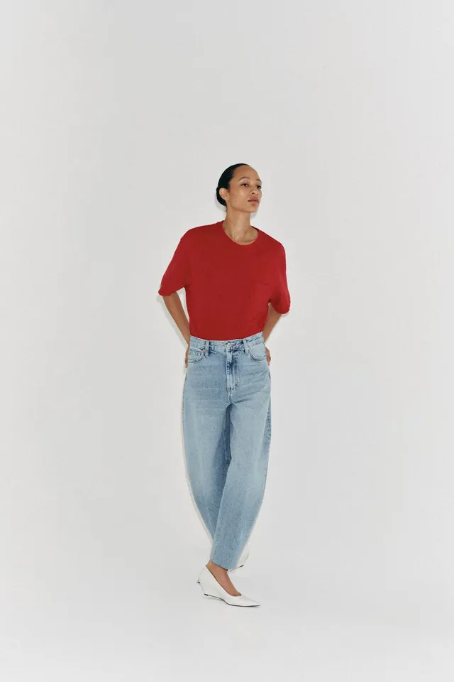 ZW High-Waist Tapered Jeans – image 2