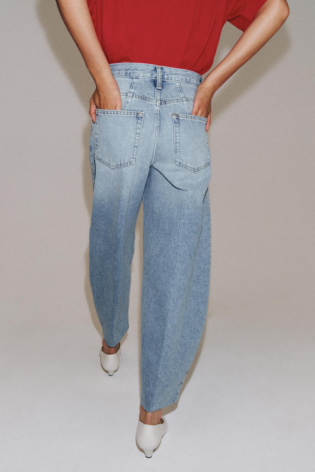 جينز ZW COLLECTION TAPERED بخصر عالٍ