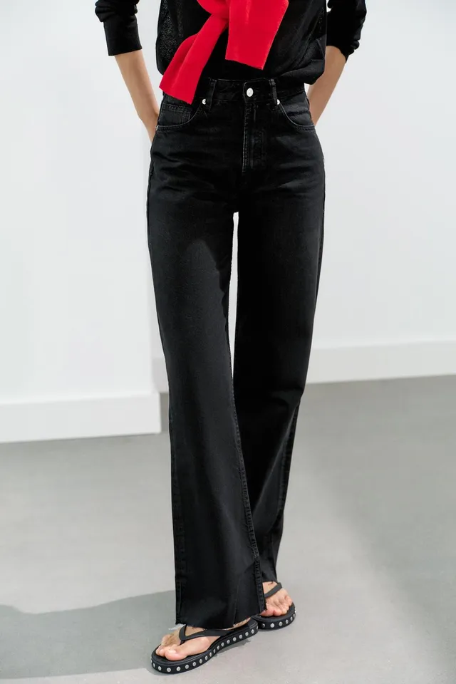 JEANS TRF WIDE LEG بخصر عال – صورة 2