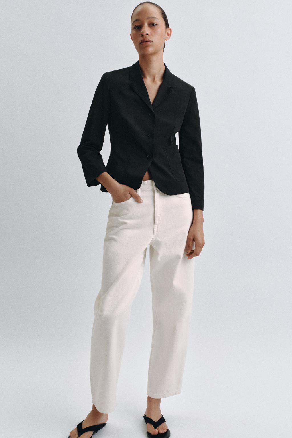 ZW Collection Tapered Mid-Waist Jeans