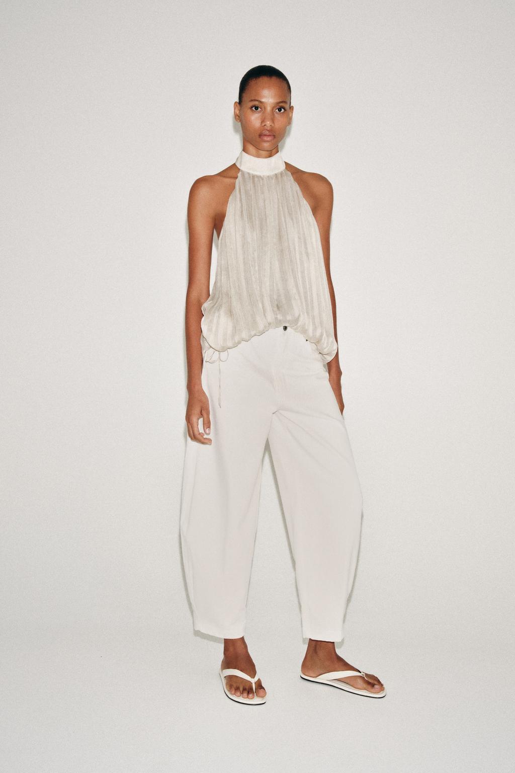 ZW Collection Barrel High-Waist Jeans