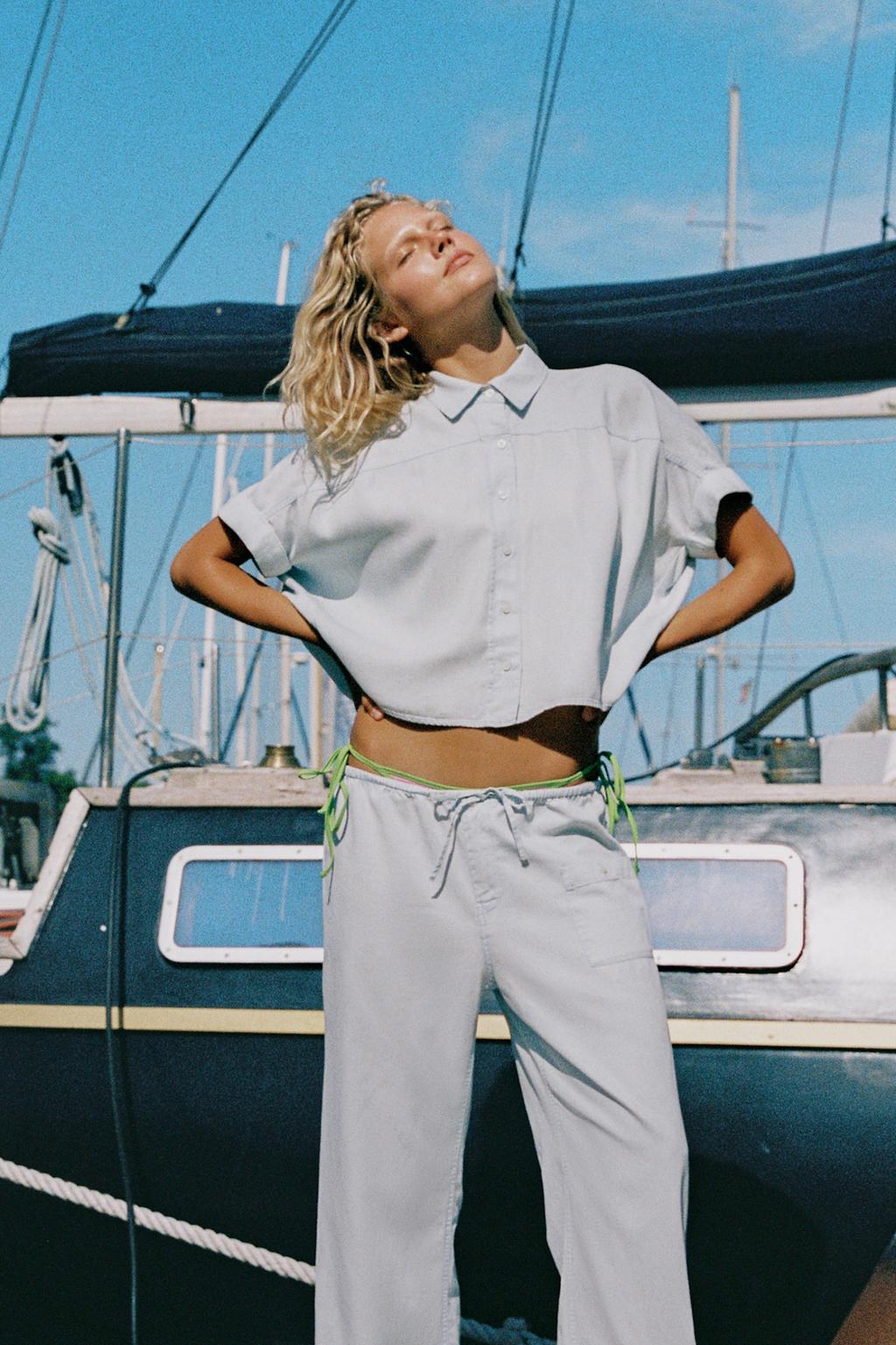 Short Sleeve Flowing Shirt