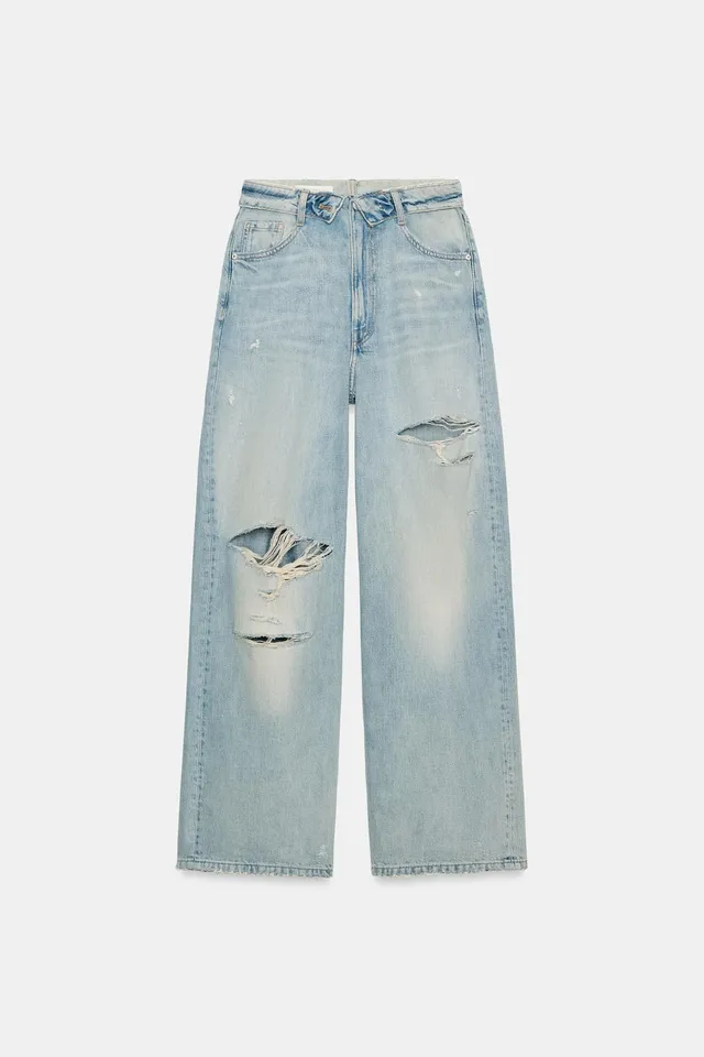 TRF Folded Mid-Waist Jeans – image 4