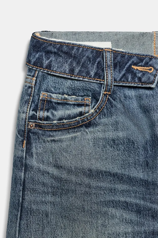 TRF Folded Mid-Waist Jeans – image 10