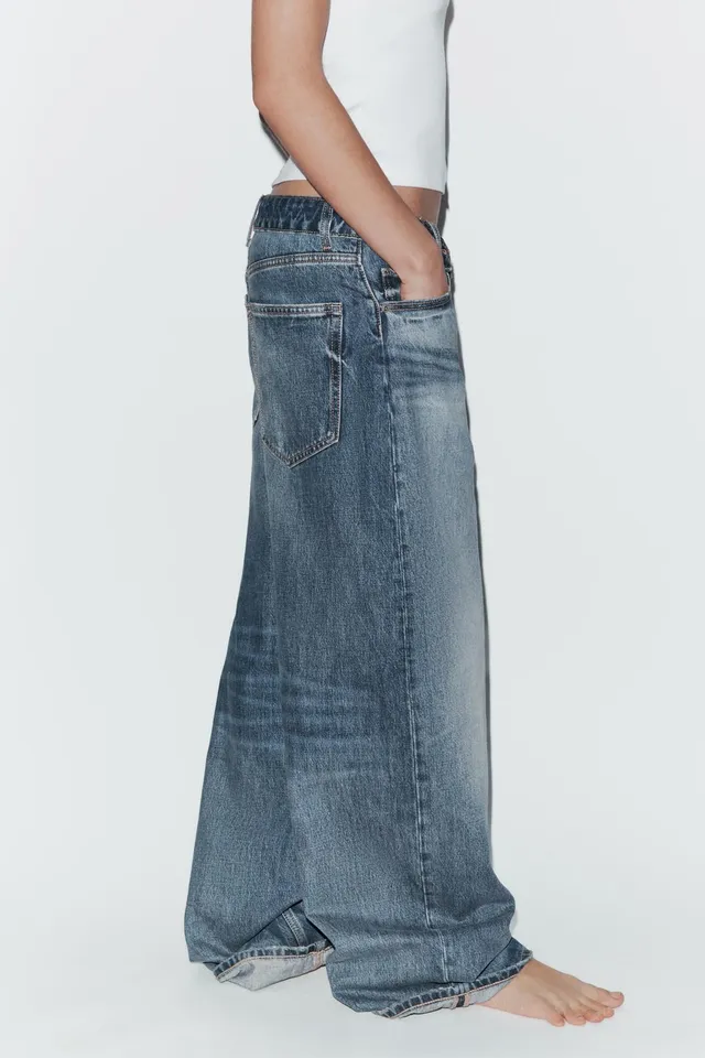 TRF Folded Mid-Waist Jeans – image 4