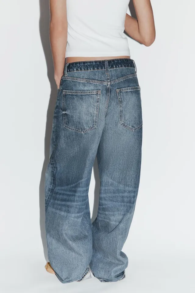 TRF Folded Mid-Waist Jeans – image 5