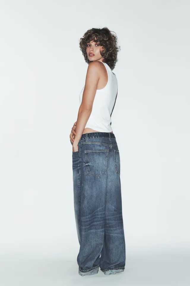 TRF Folded Mid-Waist Jeans – image 6