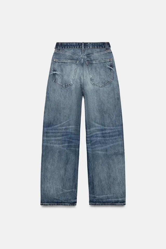 TRF Folded Mid-Waist Jeans – image 9