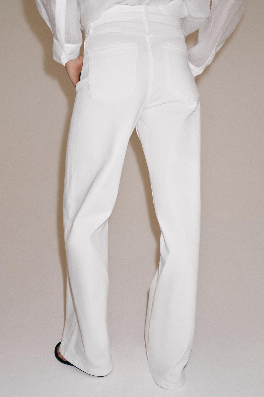 JEANS ZW COLLECTION WIDE LEG بخصر عالٍ