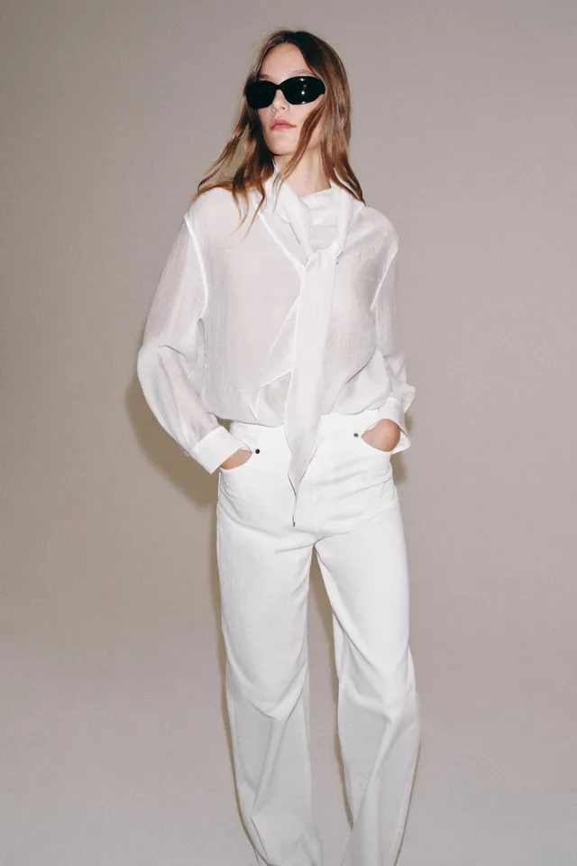 JEANS ZW COLLECTION WIDE LEG بخصر عالٍ – صورة 4