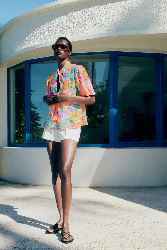 Floral Bow Shirt – image 4