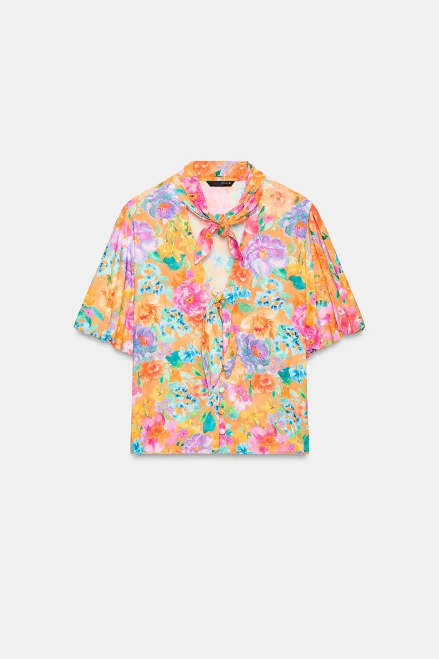 Floral Bow Shirt – image 5
