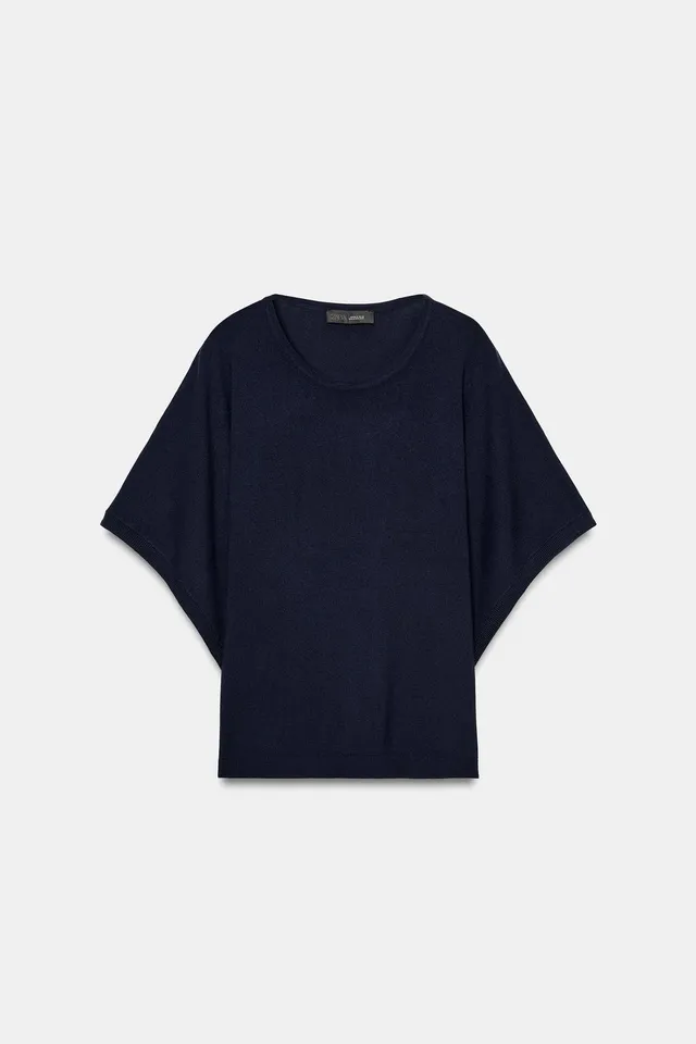 Wide Short Sleeve Knit Top – image 3