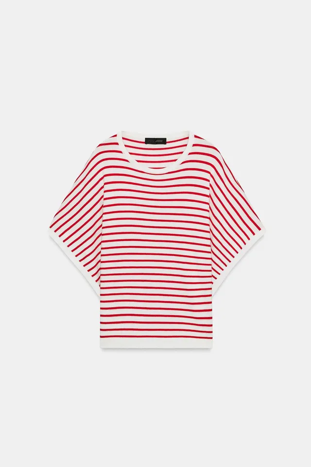 Wide Short Sleeve Knit Top – image 5