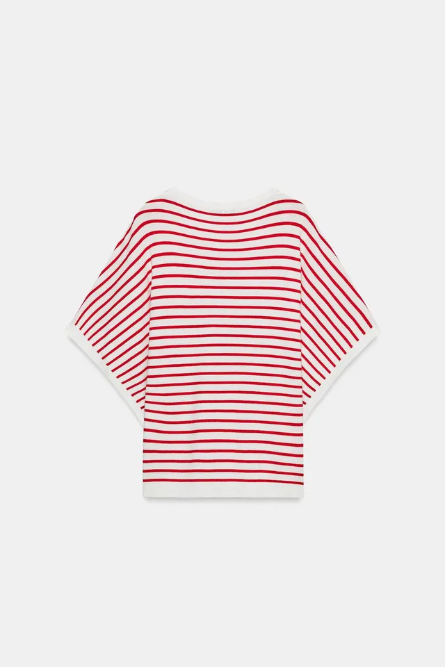 Wide Short Sleeve Knit Top – image 6