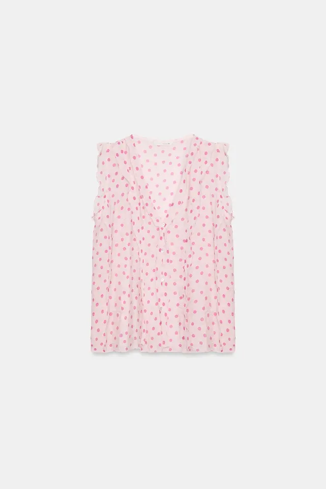 Ruffled Polka Dot Blouse – image 5