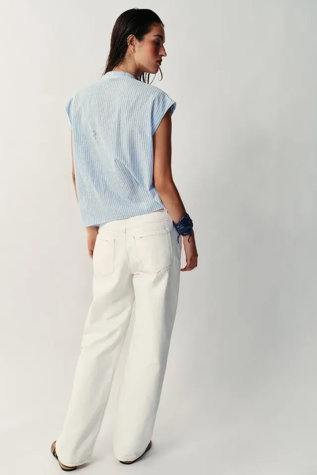 Metallic Striped Blouse with Bows – image 5