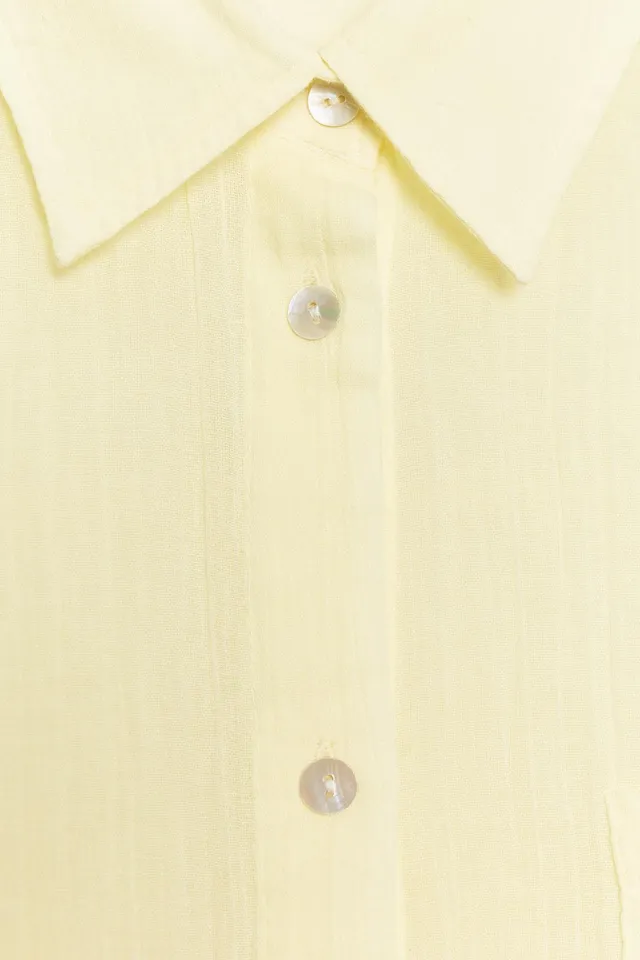 Oversized Gauze Shirt with Pocket – image 6