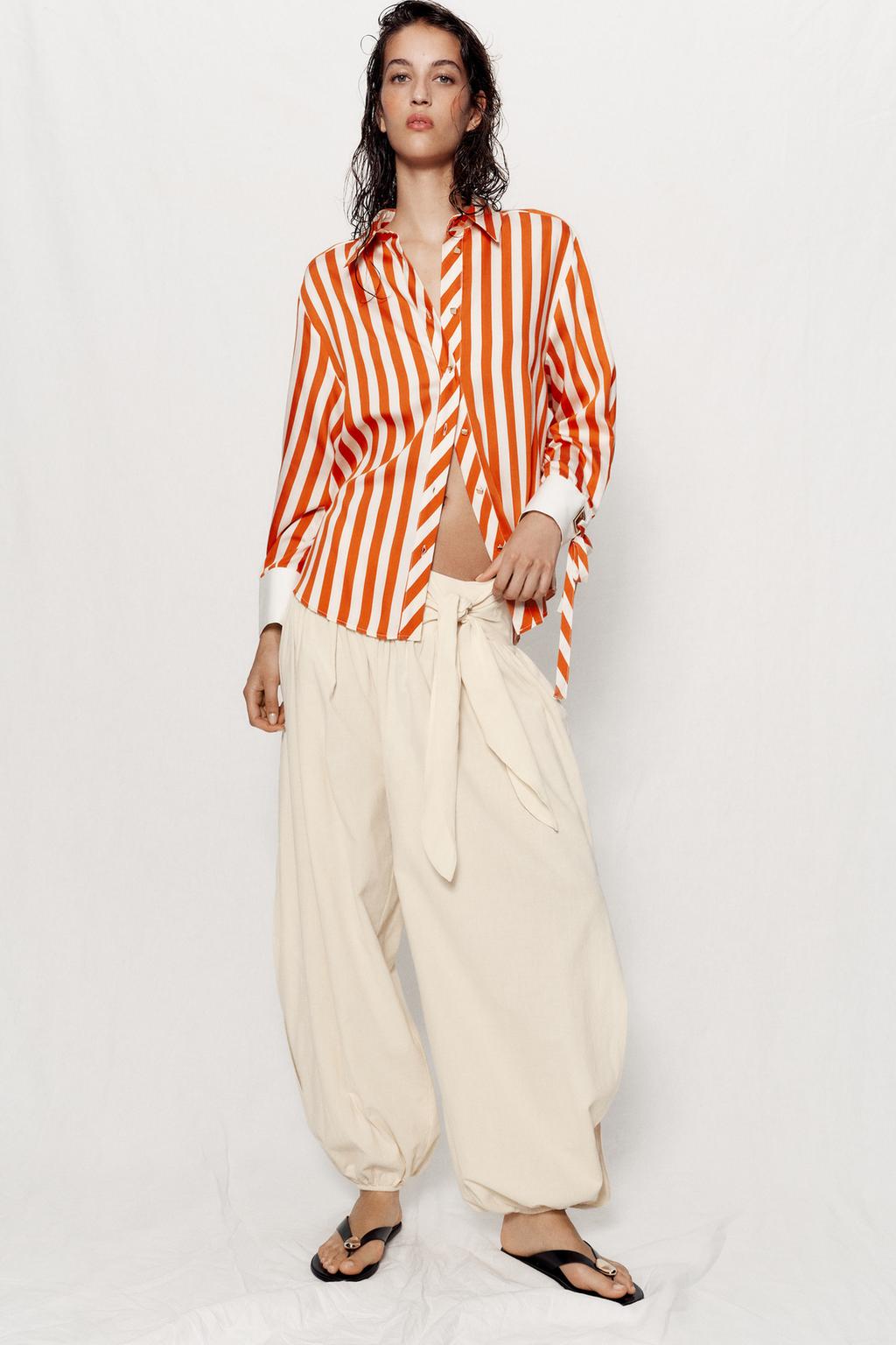 Striped Shirt with Bows