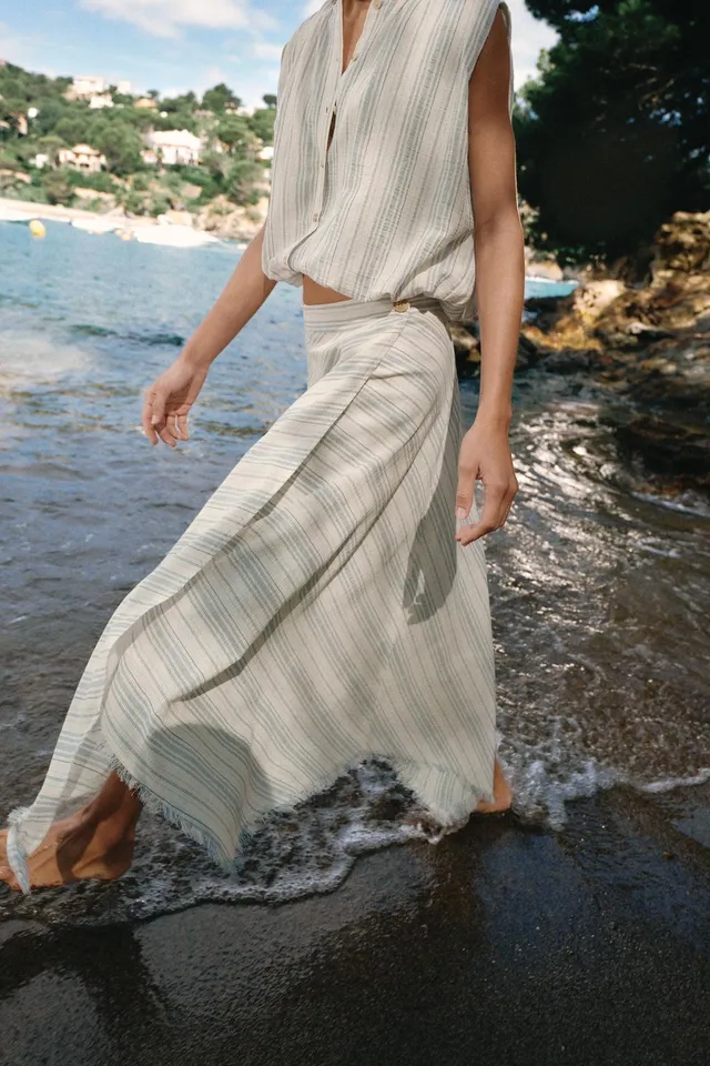 Striped Balloon Blouse – image 5