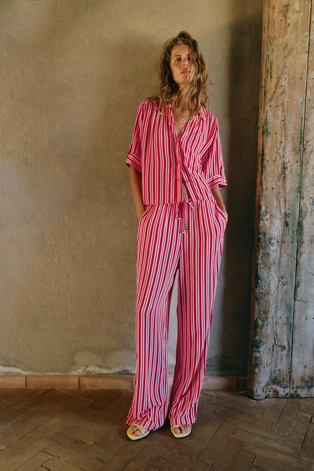 Striped Flowing Shirt
