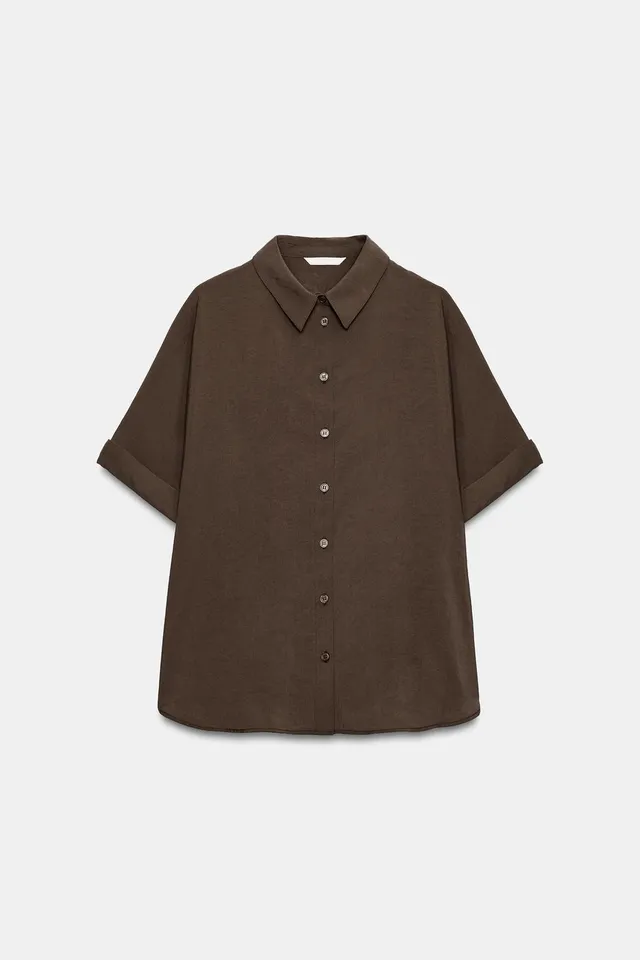 Short Sleeve Flowing Shirt – image 8