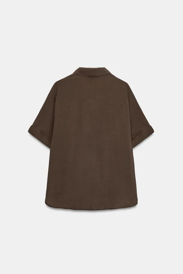 Short Sleeve Flowing Shirt – image 9
