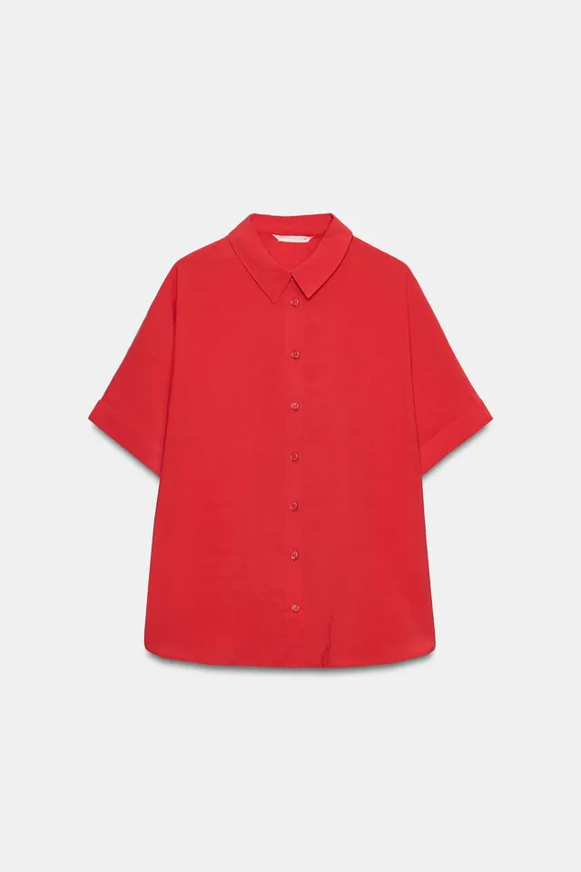 Short Sleeve Flowing Shirt – image 7