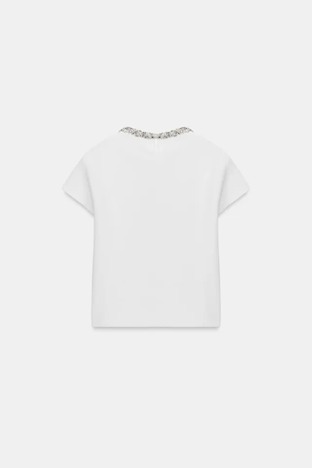Jewel-Beaded Knit Top – image 8