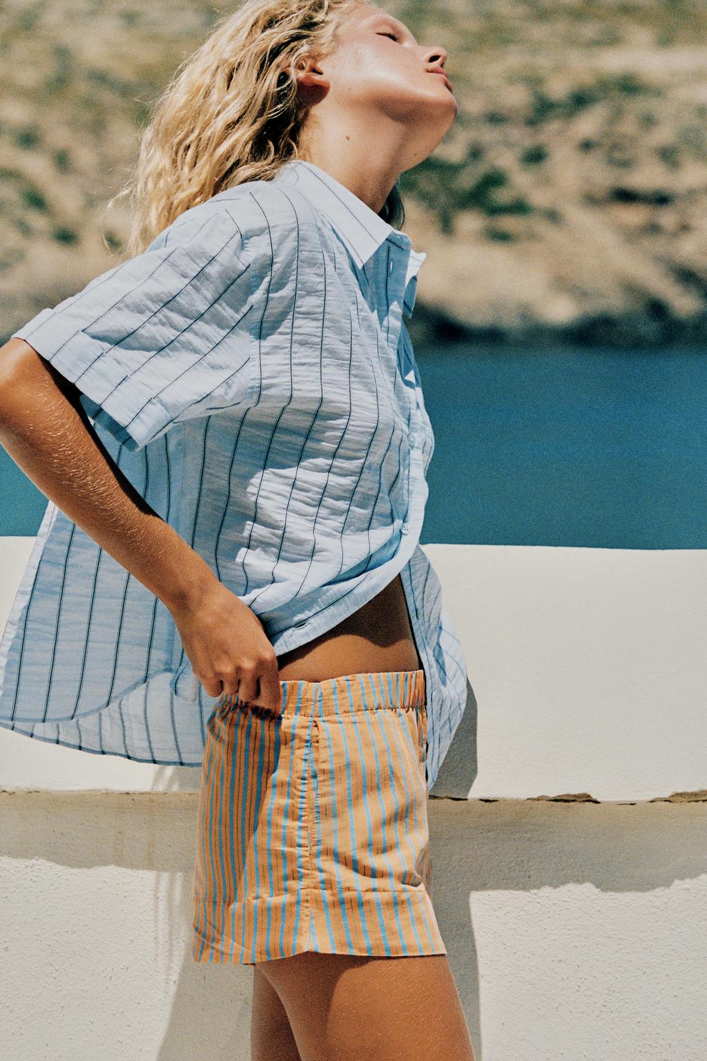 قميص مخطط OVERSIZE