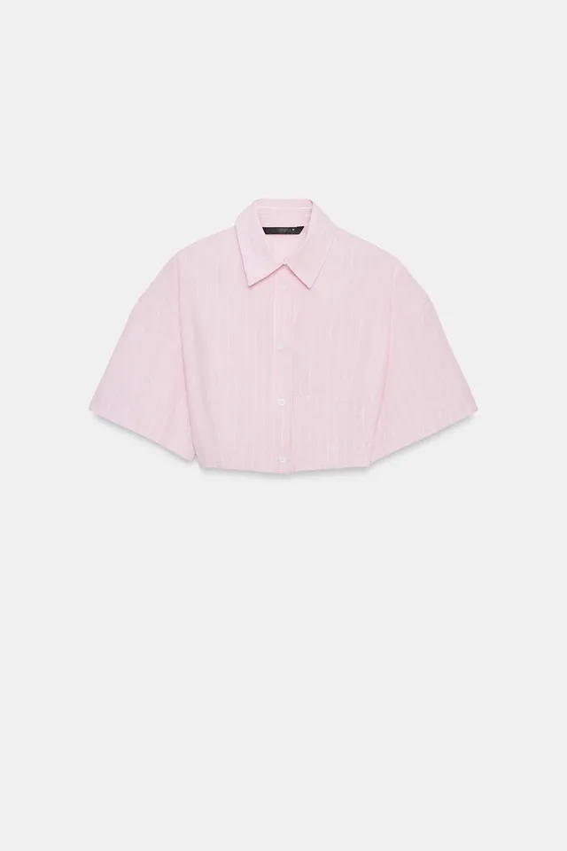 Cropped Poplin Shirt – image 5