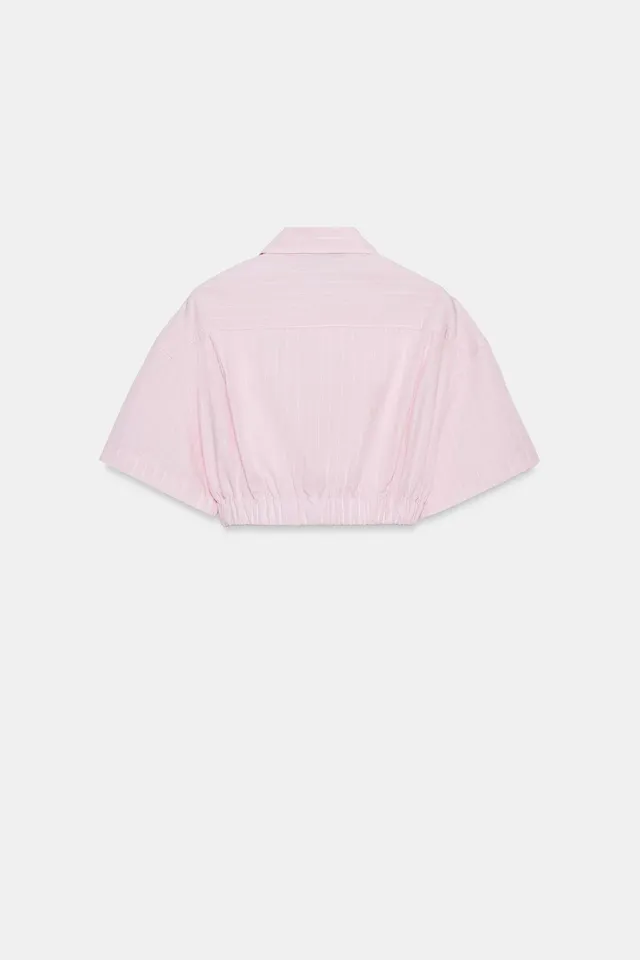 Cropped Poplin Shirt – image 6