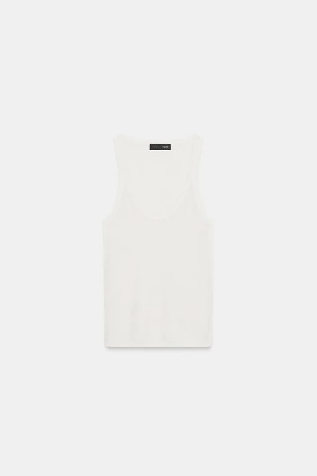 Sleeveless Fine-Knit Top – image 6
