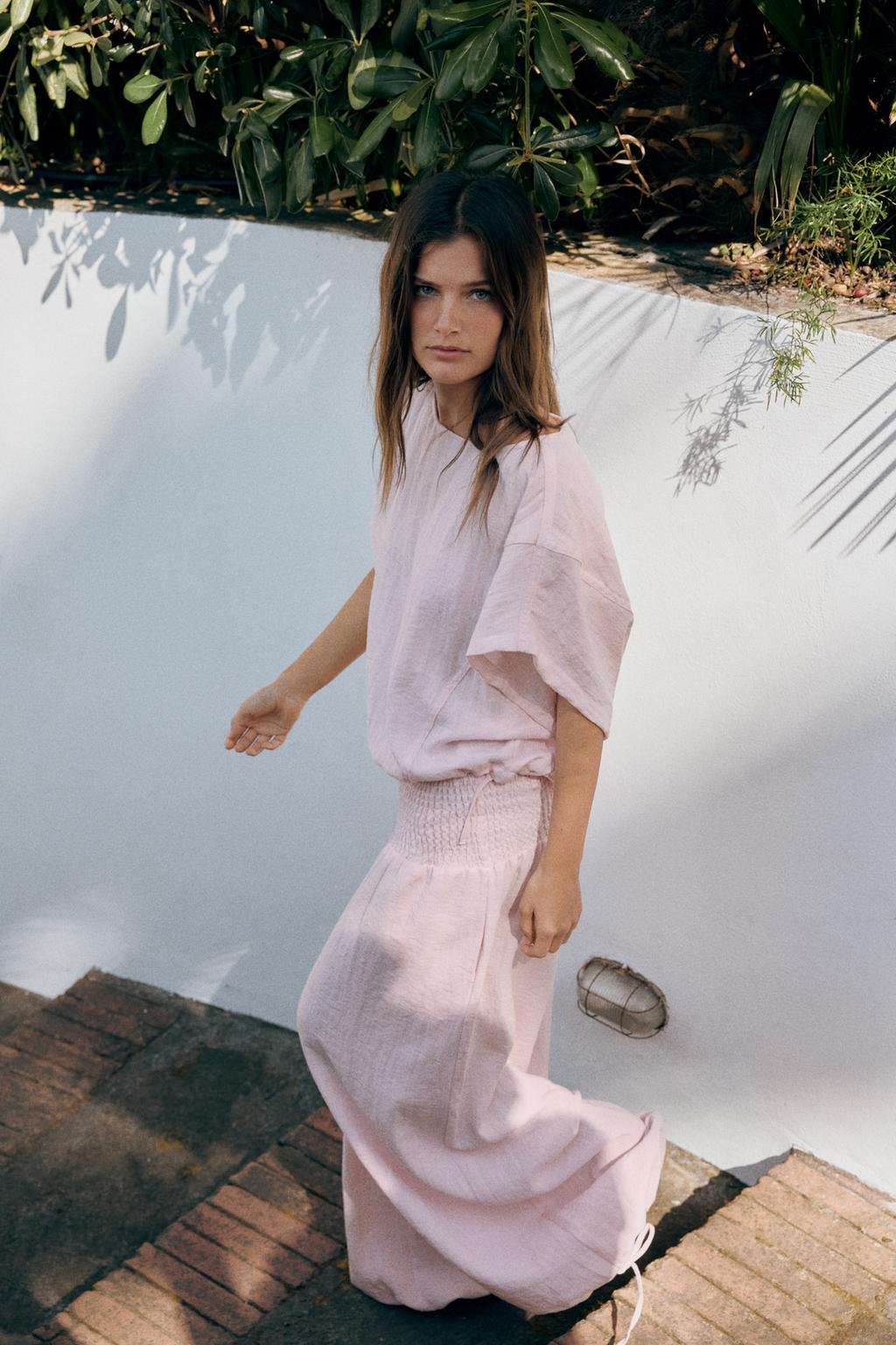 Cape Shirt with Adjustable Hem