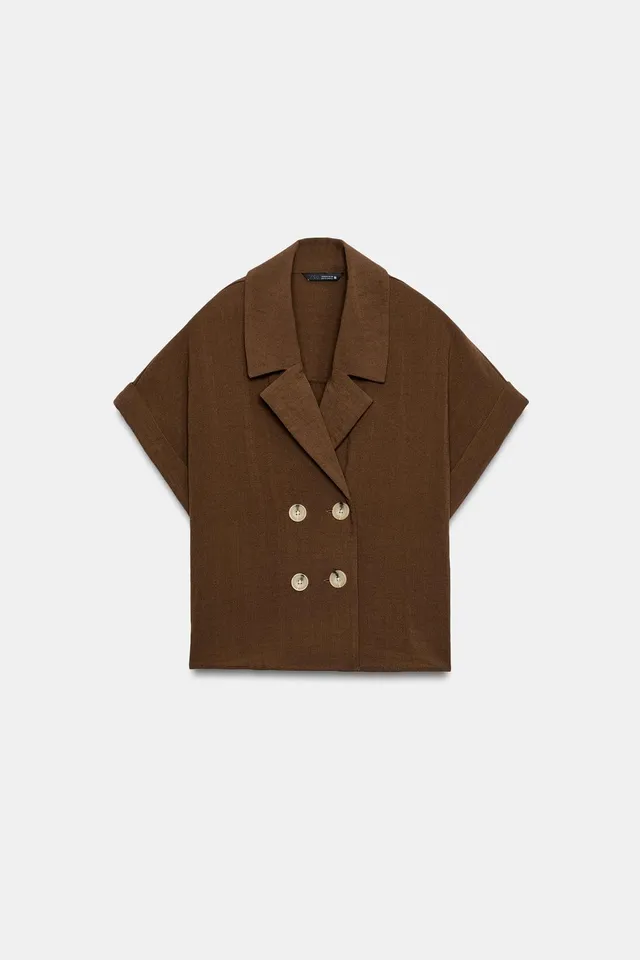 Short Sleeve Wrap Shirt – image 4