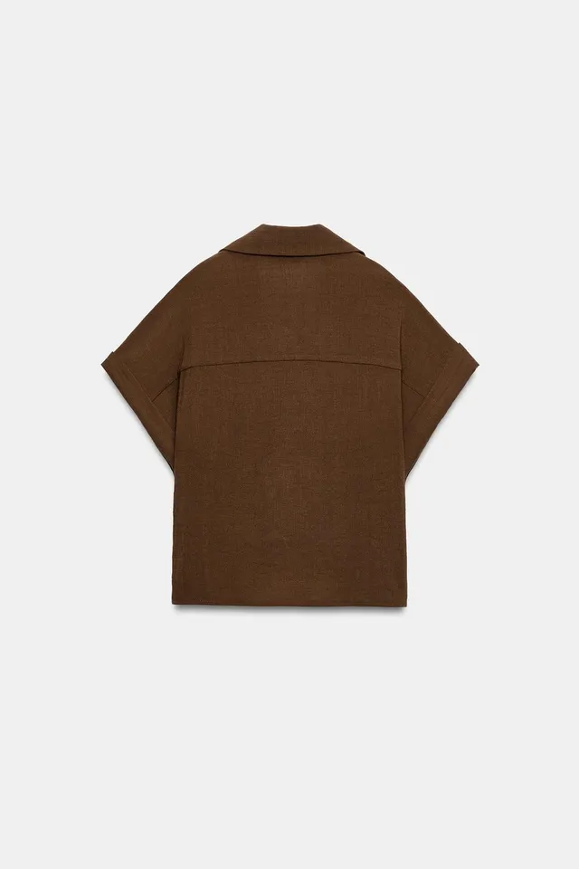 Short Sleeve Wrap Shirt – image 5